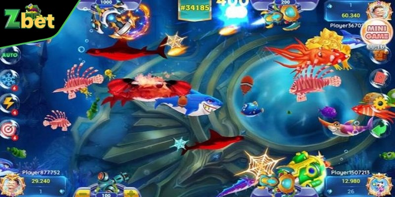 Nhiệm vụ của bạn nên làm là bắn cá để ghi điểm và nhận thưởng